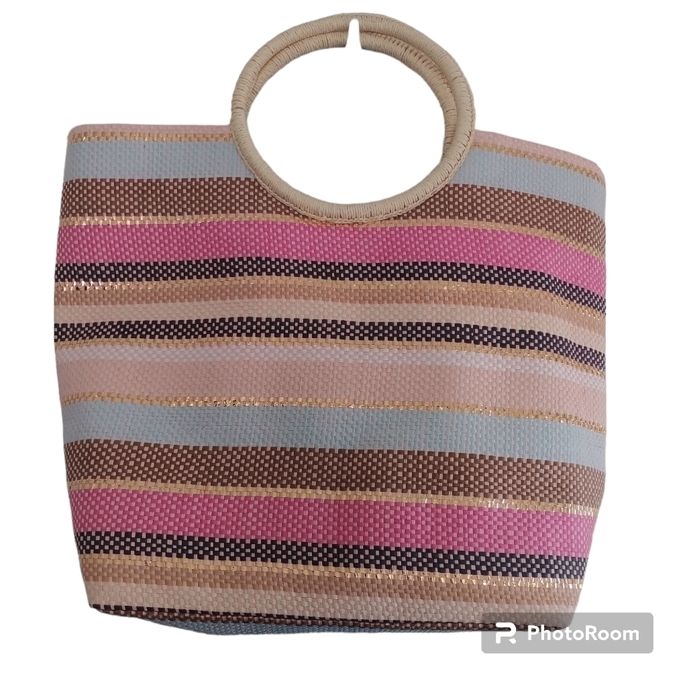 Dress Barn Paper Straw Tote Bag